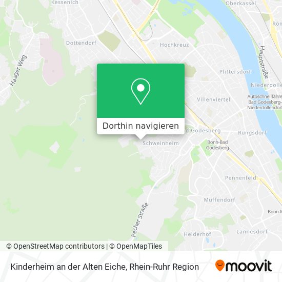 Kinderheim an der Alten Eiche Karte