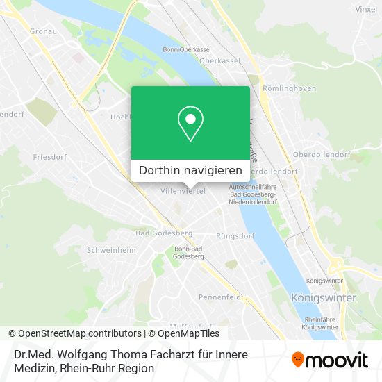 Dr.Med. Wolfgang Thoma Facharzt für Innere Medizin Karte