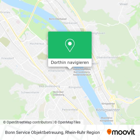 Bonn Service Objektbetreuung Karte