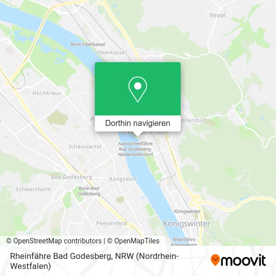 Rheinfähre Bad Godesberg Karte