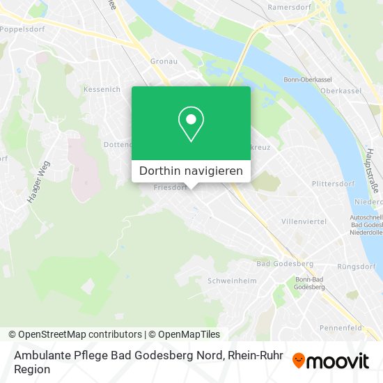 Ambulante Pflege Bad Godesberg Nord Karte