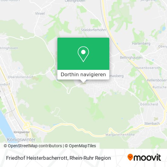 Friedhof Heisterbacherrott Karte