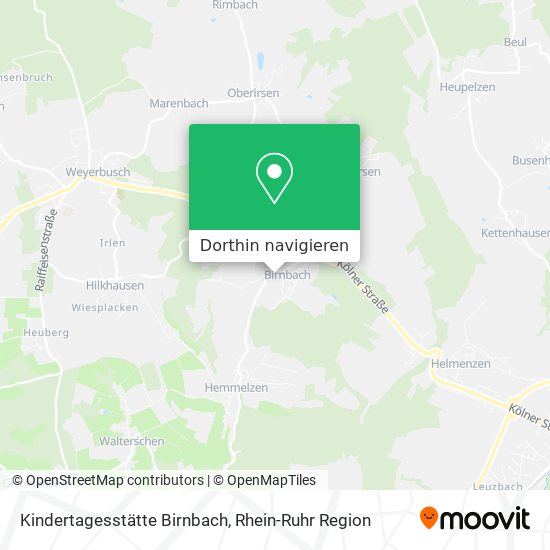Kindertagesstätte Birnbach Karte