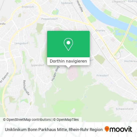 Uniklinikum Bonn Parkhaus Mitte Karte