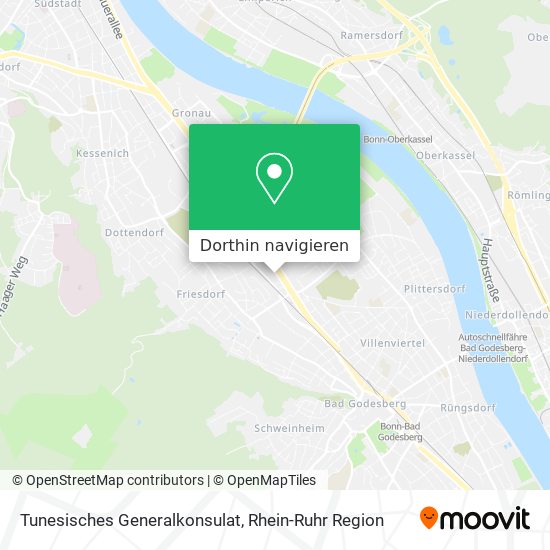 Tunesisches Generalkonsulat Karte