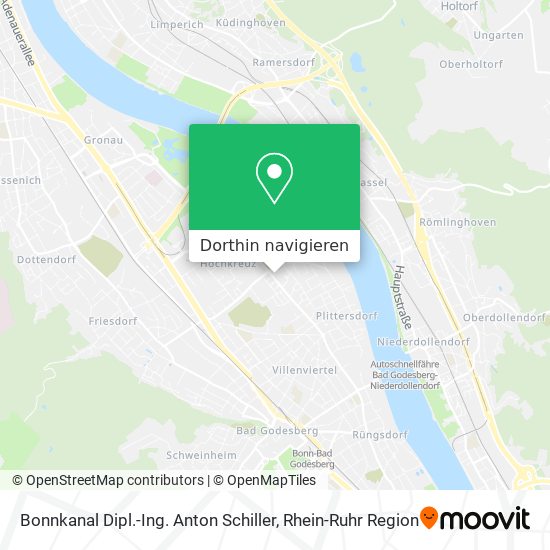 Bonnkanal Dipl.-Ing. Anton Schiller Karte