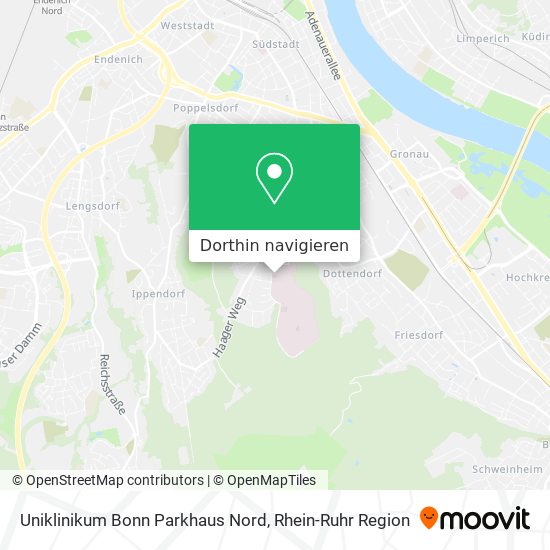 Uniklinikum Bonn Parkhaus Nord Karte