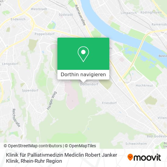 Klinik für Palliativmedizin Mediclin Robert Janker Klinik Karte