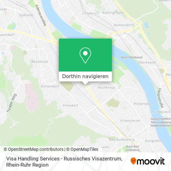 Visa Handling Services - Russisches Visazentrum Karte