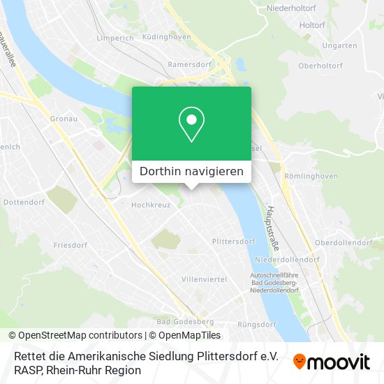 Rettet die Amerikanische Siedlung Plittersdorf e.V. RASP Karte