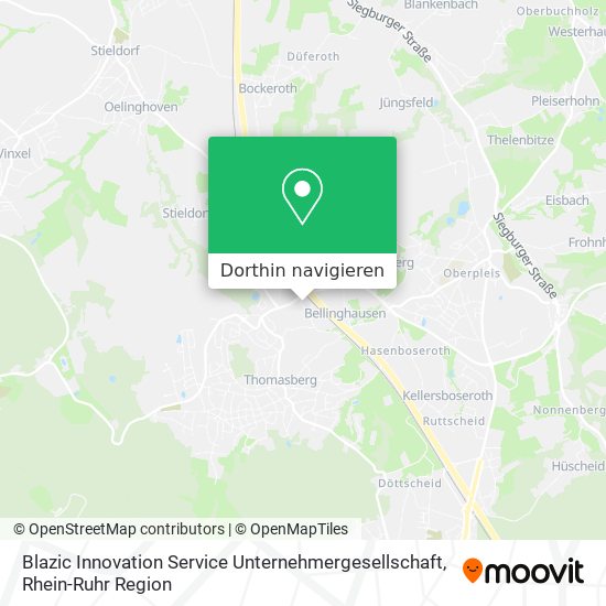 Blazic Innovation Service Unternehmergesellschaft Karte