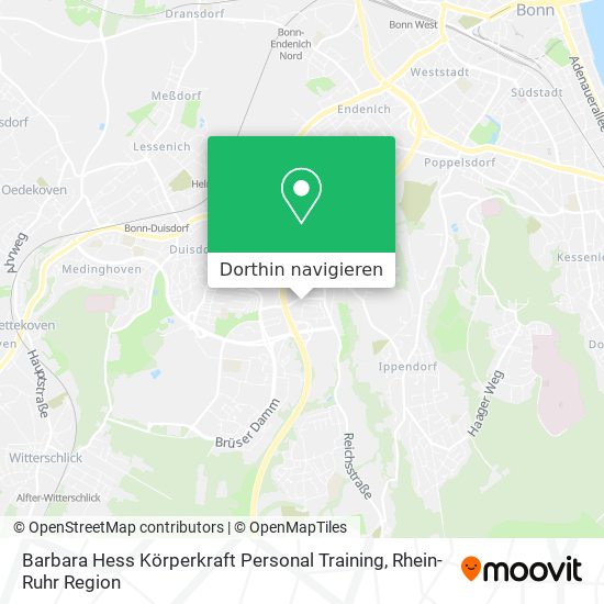 Barbara Hess Körperkraft Personal Training Karte