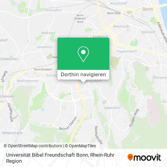 Universität Bibel Freundschaft Bonn Karte