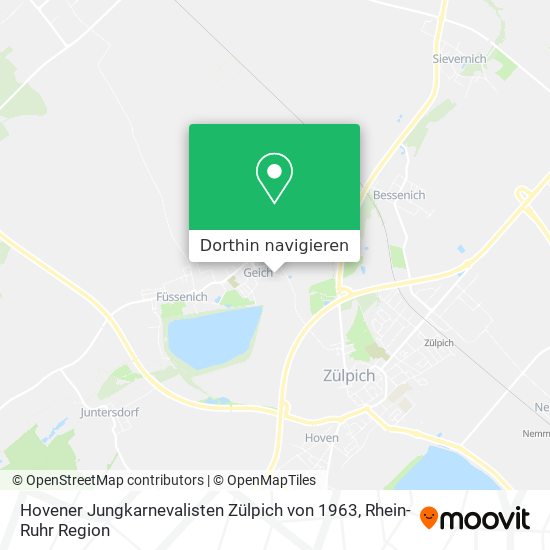 Hovener Jungkarnevalisten Zülpich von 1963 Karte