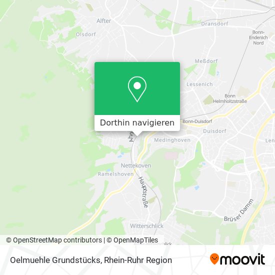 Oelmuehle Grundstücks Karte