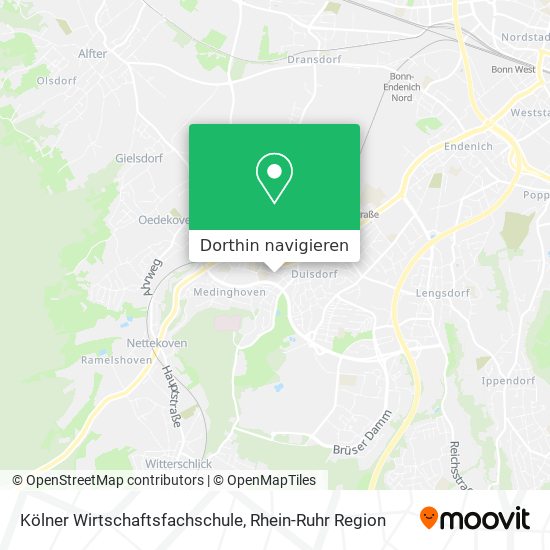 Kölner Wirtschaftsfachschule Karte