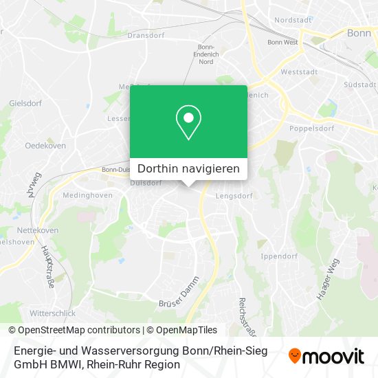 Energie- und Wasserversorgung Bonn / Rhein-Sieg GmbH BMWI Karte