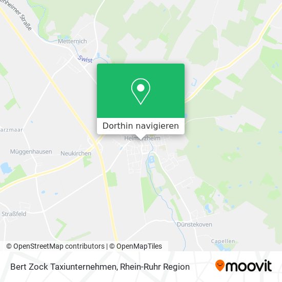 Bert Zock Taxiunternehmen Karte