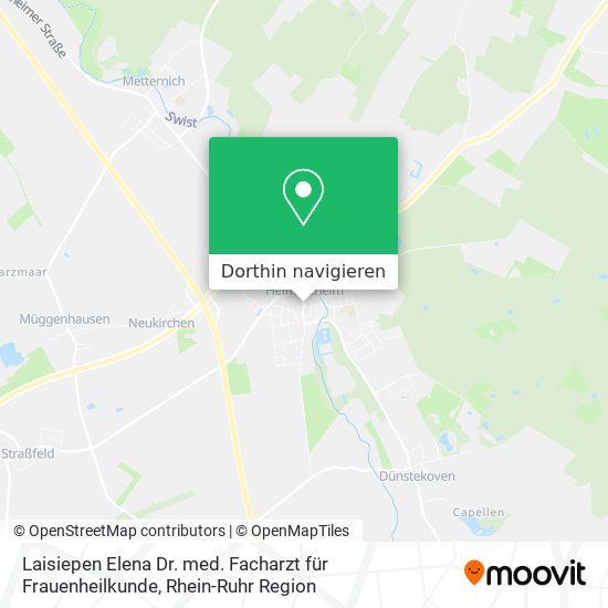 Laisiepen Elena Dr. med. Facharzt für Frauenheilkunde Karte