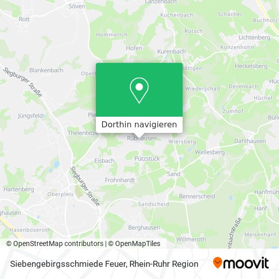 Siebengebirgsschmiede Feuer Karte