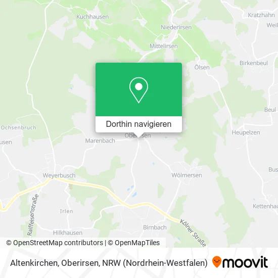 Altenkirchen, Oberirsen Karte