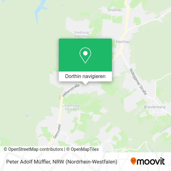 Peter Adolf Müffler Karte