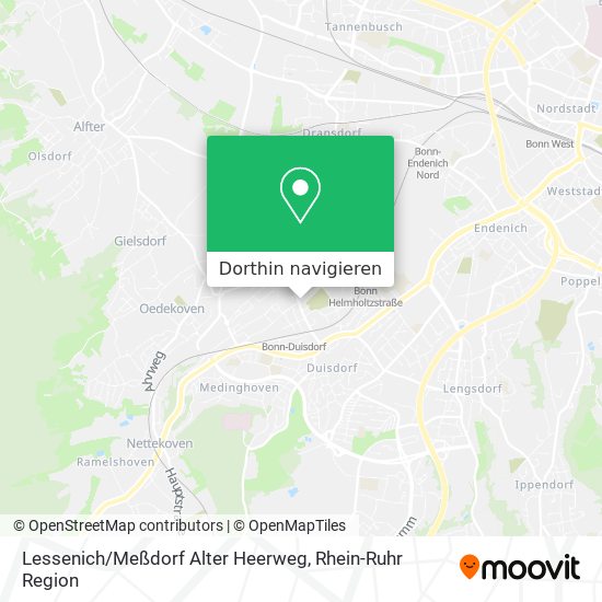 Lessenich / Meßdorf Alter Heerweg Karte