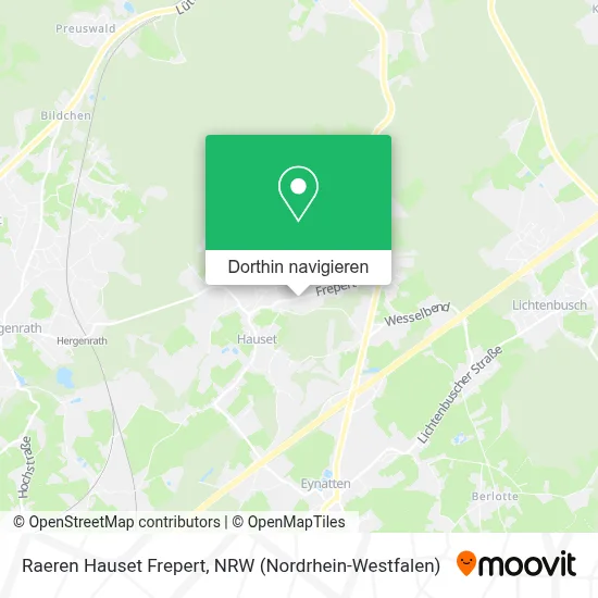 Raeren Hauset Frepert Karte