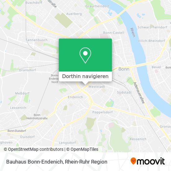 Bauhaus Bonn-Endenich Karte