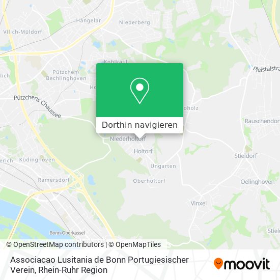 Associacao Lusitania de Bonn Portugiesischer Verein Karte