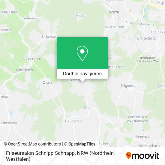 Friseursalon Schnipp-Schnapp Karte