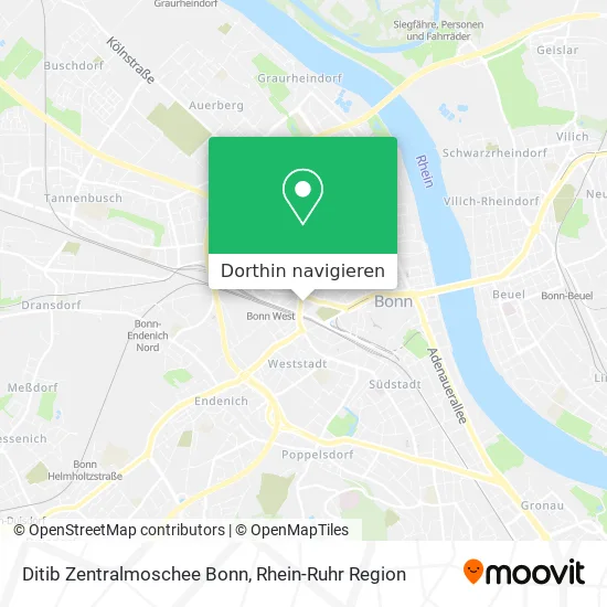 Ditib Zentralmoschee Bonn Karte