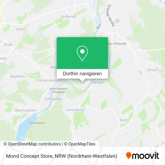 Mond Concept Store Karte