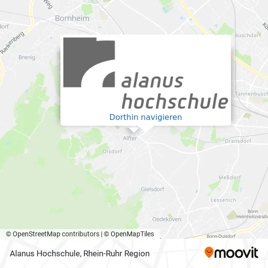 Alanus Hochschule Karte