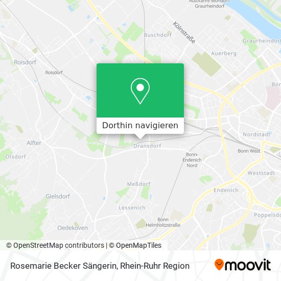 Rosemarie Becker Sängerin Karte