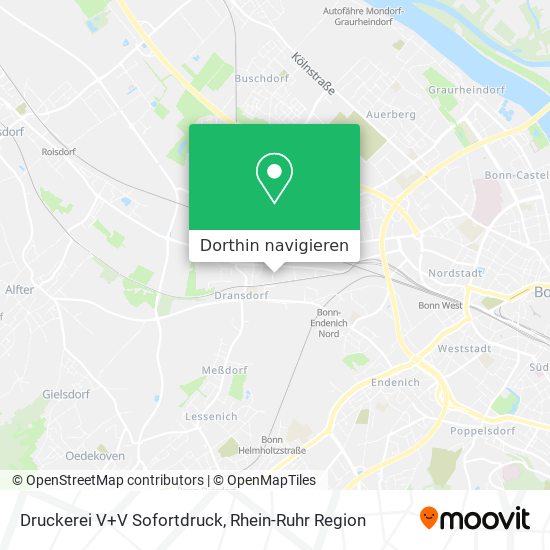 Druckerei V+V Sofortdruck Karte