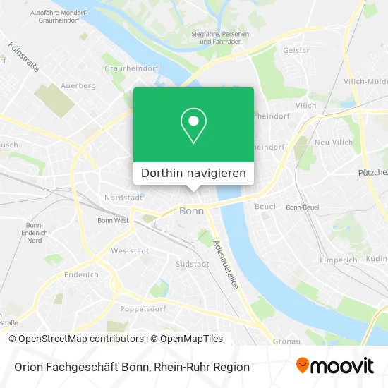 Orion Fachgeschäft Bonn Karte