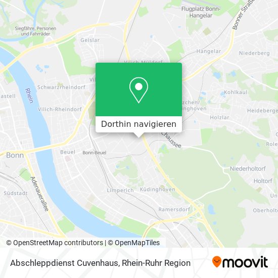 Abschleppdienst Cuvenhaus Karte