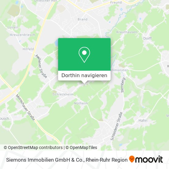 Siemons Immobilien GmbH & Co. Karte