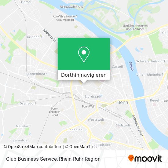 Club Business Service Karte