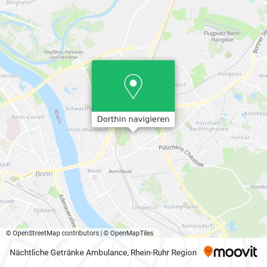 Nächtliche Getränke Ambulance Karte