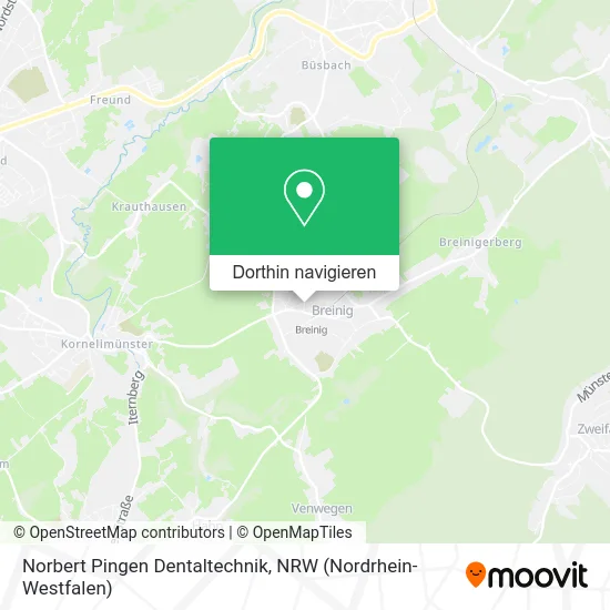 Norbert Pingen Dentaltechnik Karte