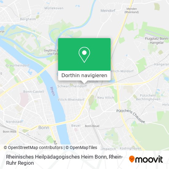 Rheinisches Heilpädagogisches Heim Bonn Karte