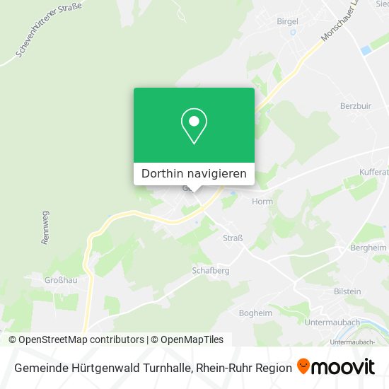 Gemeinde Hürtgenwald Turnhalle Karte