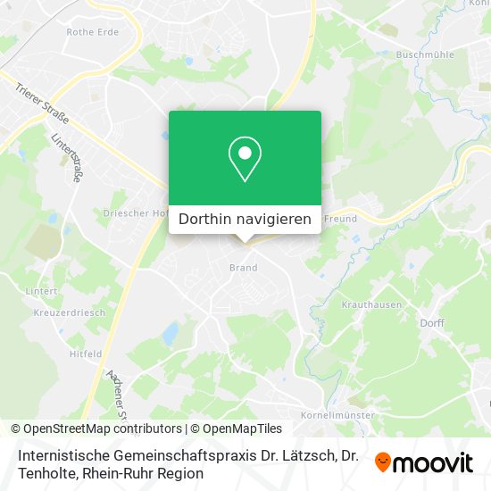 Internistische Gemeinschaftspraxis Dr. Lätzsch, Dr. Tenholte Karte