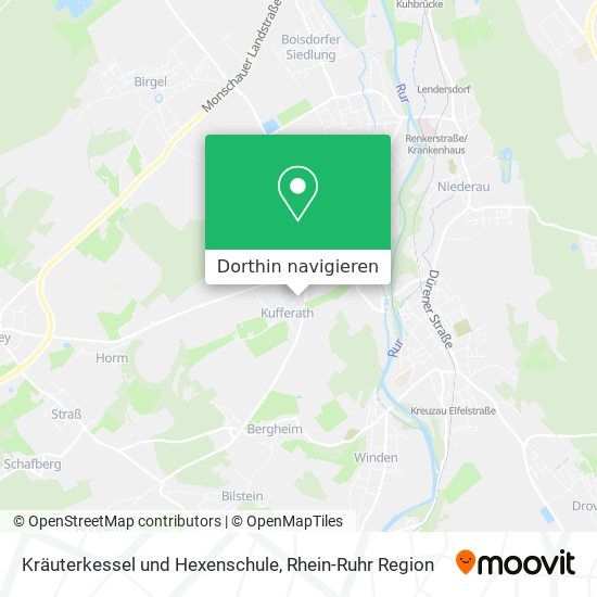 Kräuterkessel und Hexenschule Karte