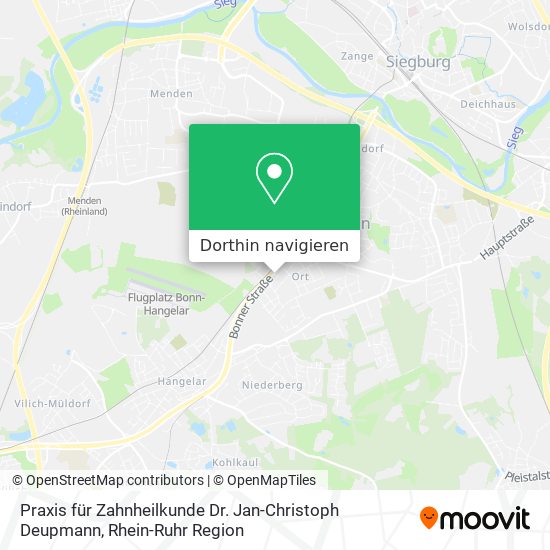 Praxis für Zahnheilkunde Dr. Jan-Christoph Deupmann Karte