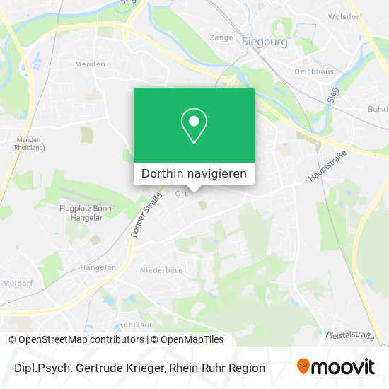 Dipl.Psych. Gertrude Krieger Karte
