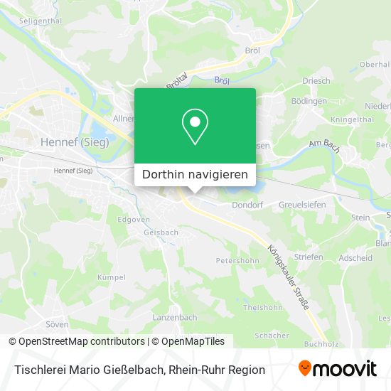 Tischlerei Mario Gießelbach Karte