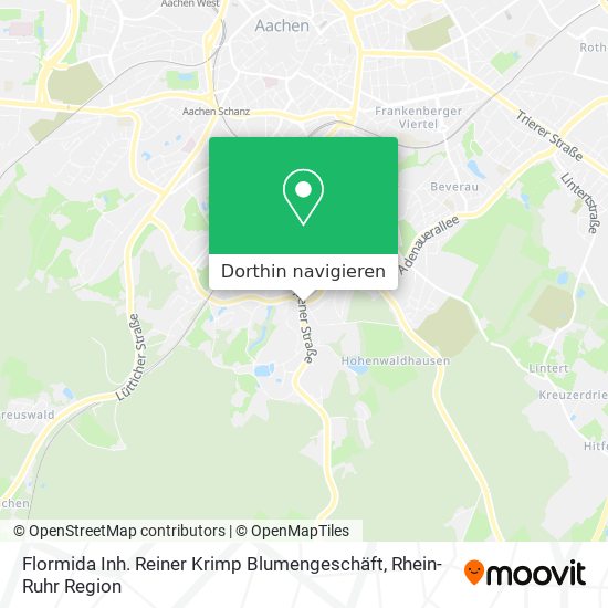 Flormida Inh. Reiner Krimp Blumengeschäft Karte